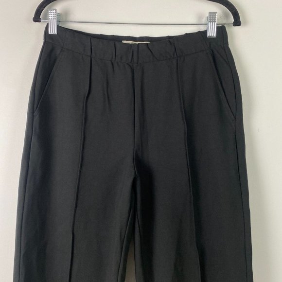 Everlane The Wide Leg Dream Pant Black Size Medium Pull On Drawstring - Picture 2 of 9